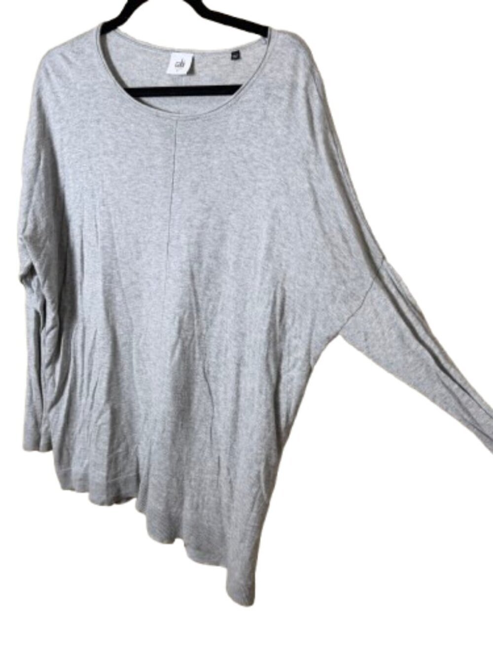 CABI Heather Grey Thin Weight Crew Neck Sweater Size Small Size Small